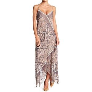 BCBGMAXAZRIA Pink Chloey Handkerchief Slip Dress